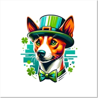 Basenji Enjoys Saint Patrick's Day Festivities Posters and Art